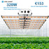 PHLIZON PH-B6 320W de espectro completo regulable UV/IR LED Grow Light con Samsung 281B LED 